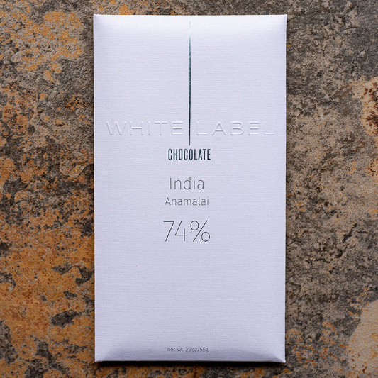 White Label 74-Percent India Anamalai Dark Chocolate Bar