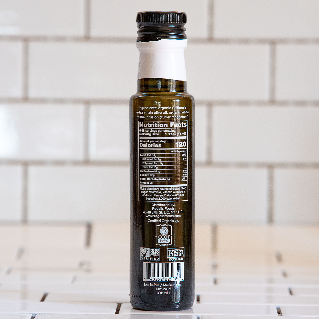Regalis Organic White Truffle Arbequina Olive Oil