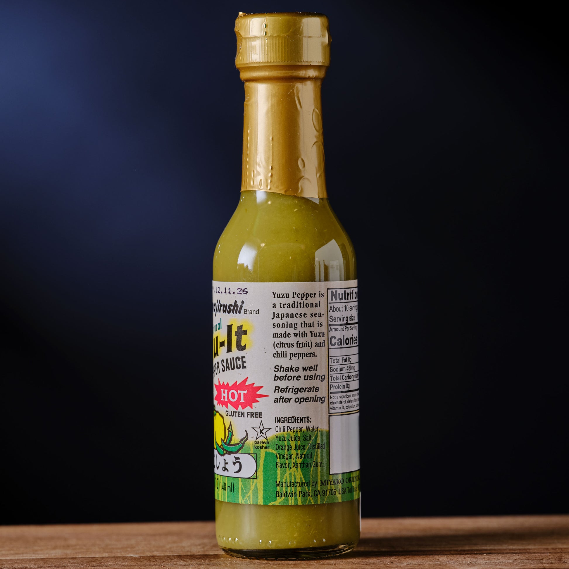 Yamajirushi Yuzu-It Pepper Sauce - ingredients