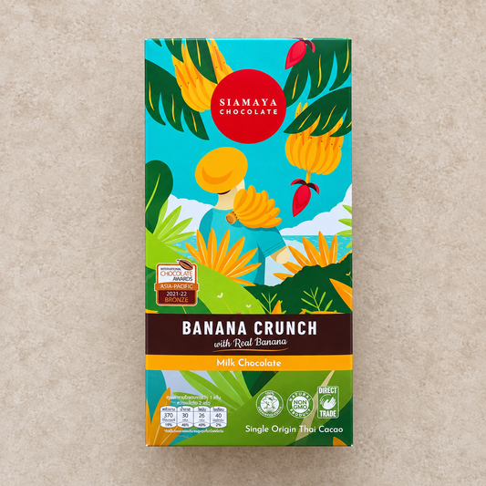 Siamaya Banana Crunch Milk Chocolate Bar