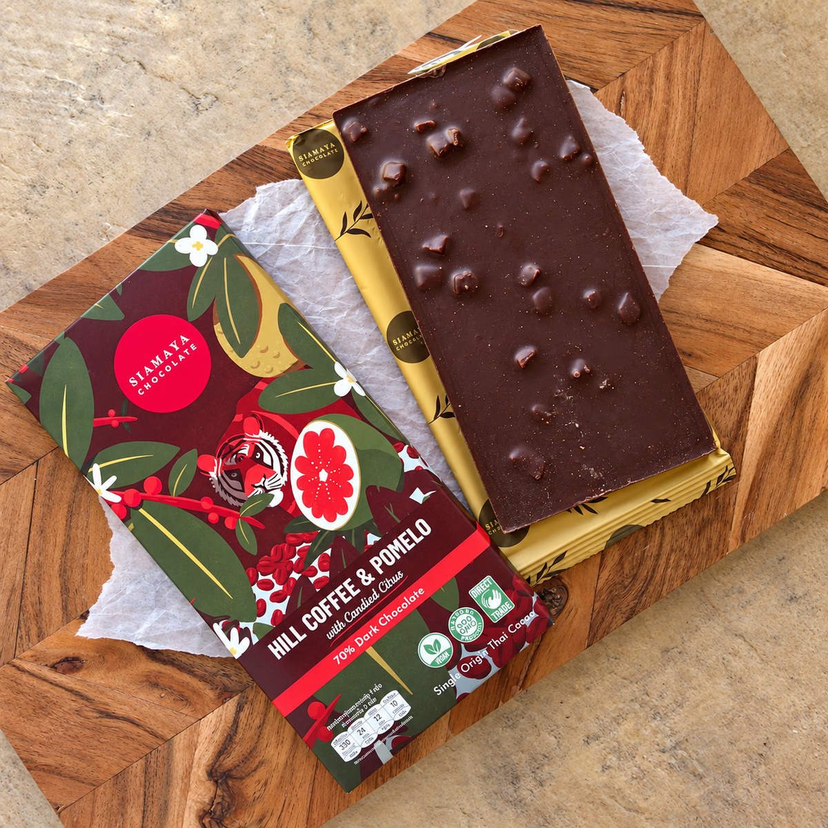 Siamaya Hill Coffee & Pomelo 70% Dark Chocolate Bar