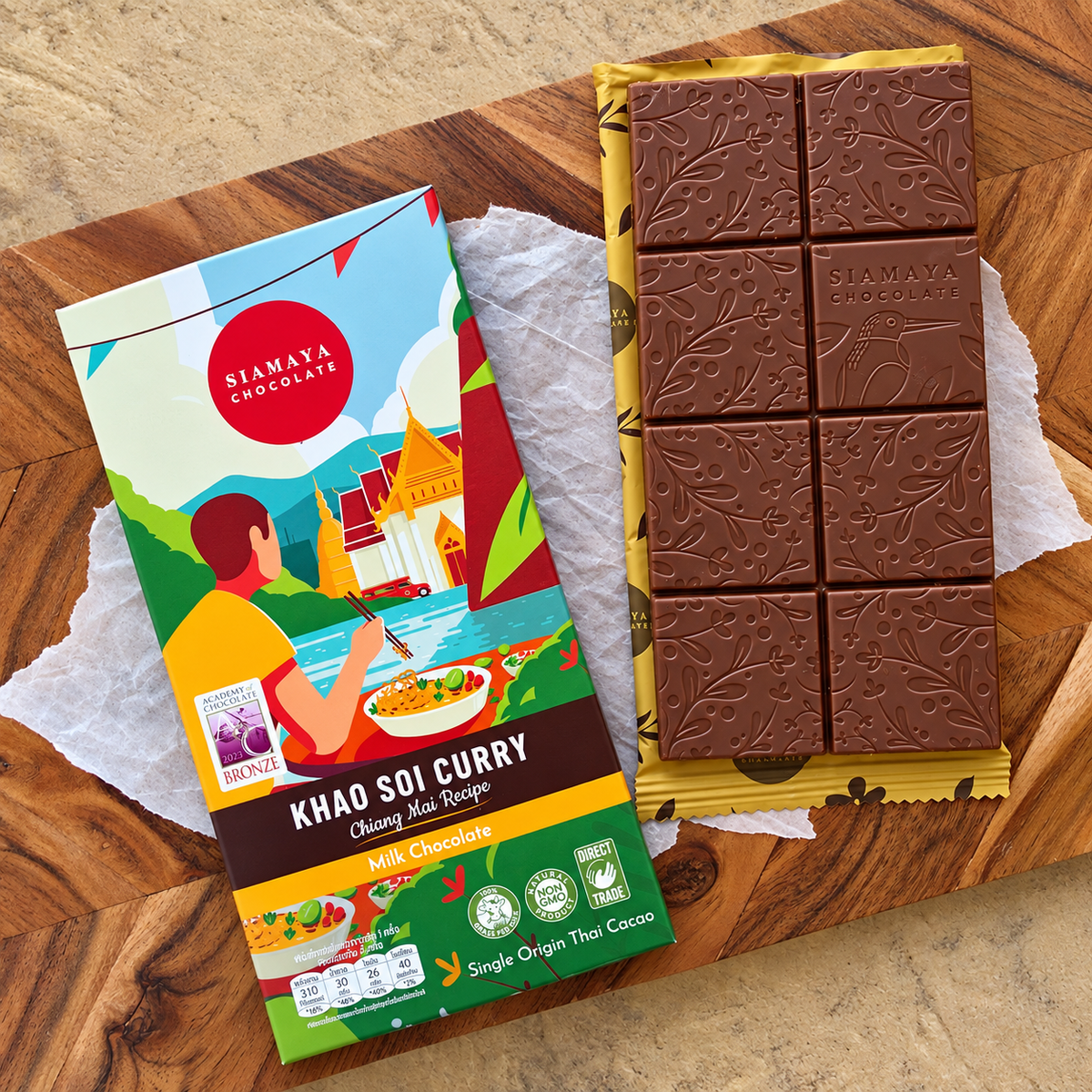 Siamaya Khao Soi Curry Milk Chocolate Bar