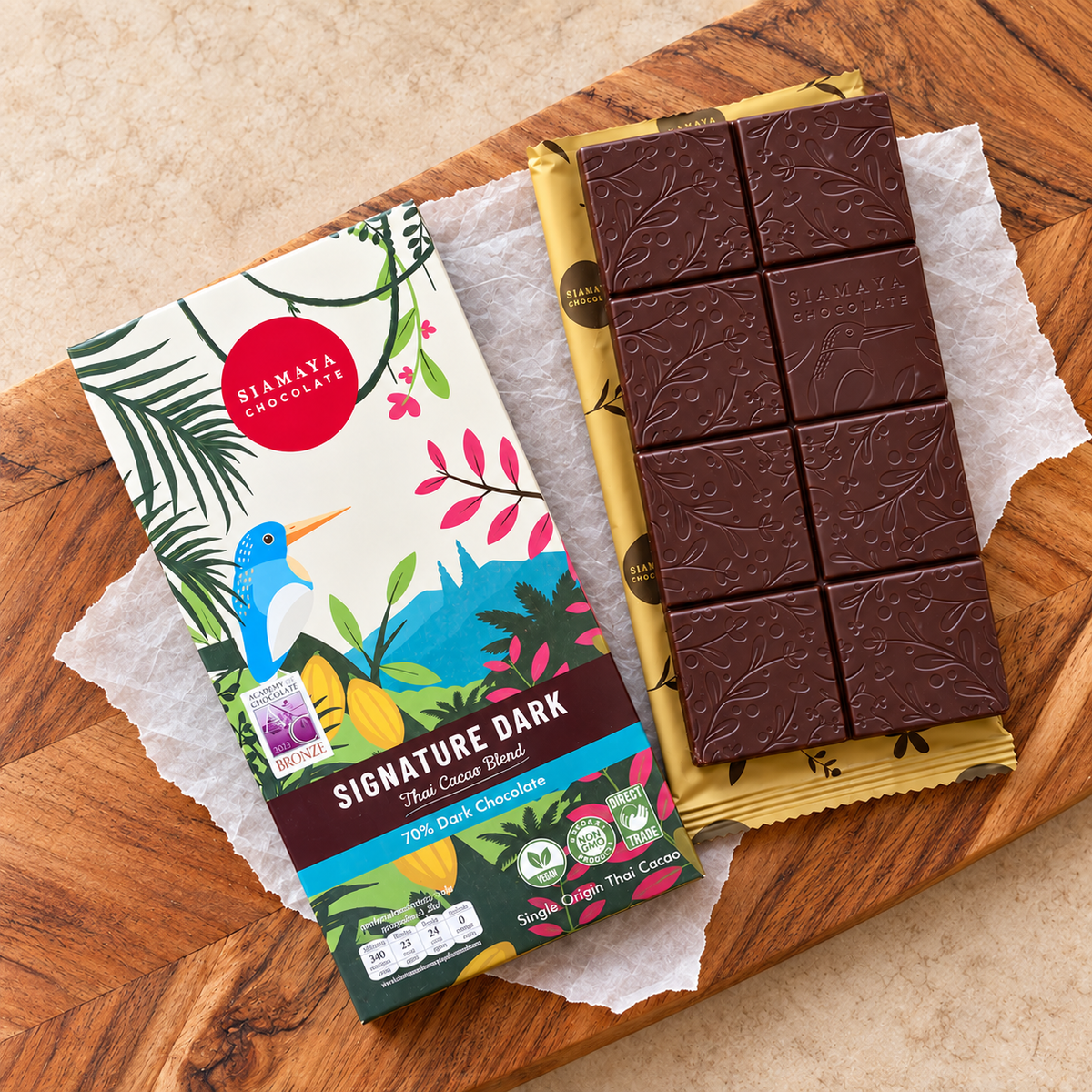 Siamaya 70% Signature Dark Chocolate Bar