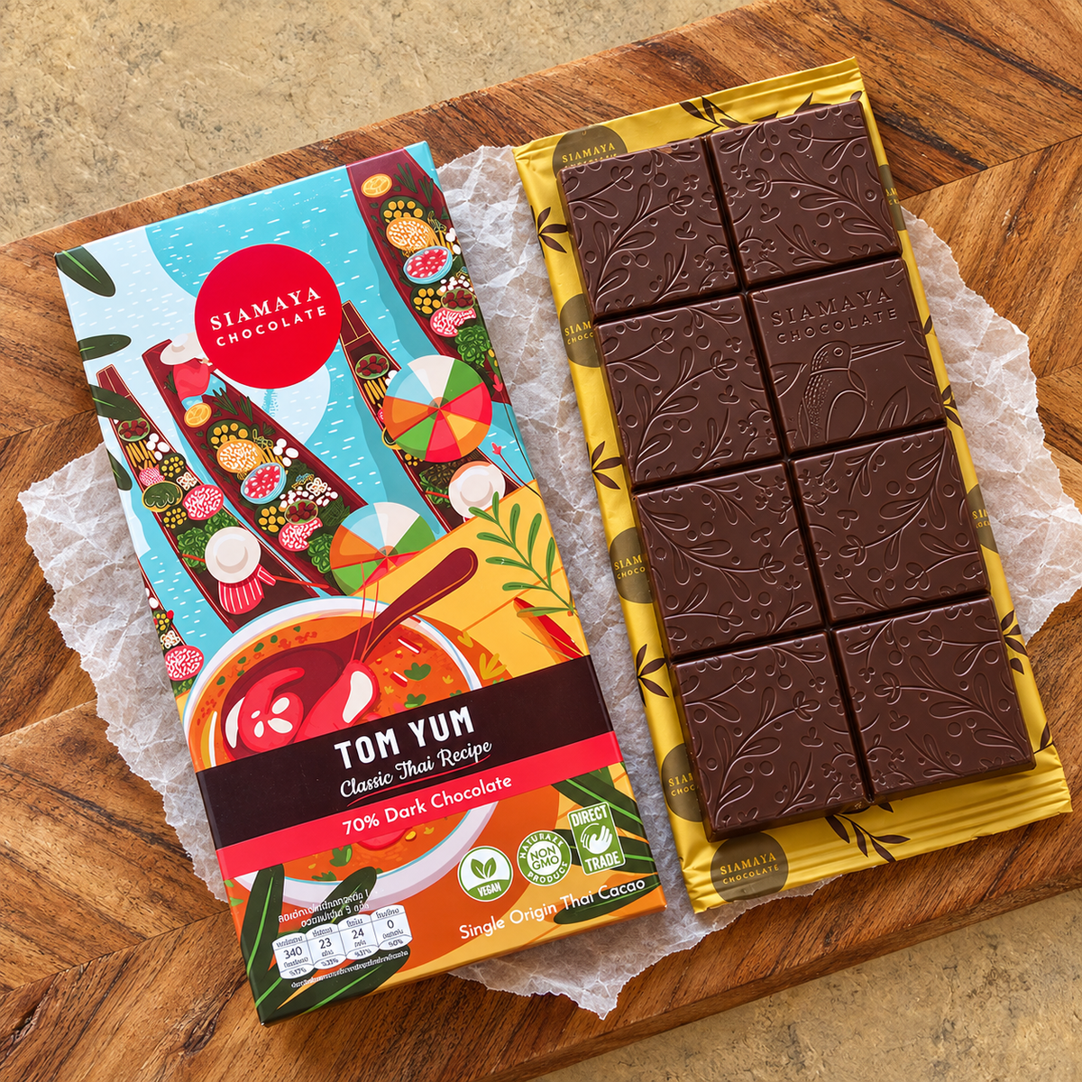 Siamaya Tom Yum Dark Chocolate Bar