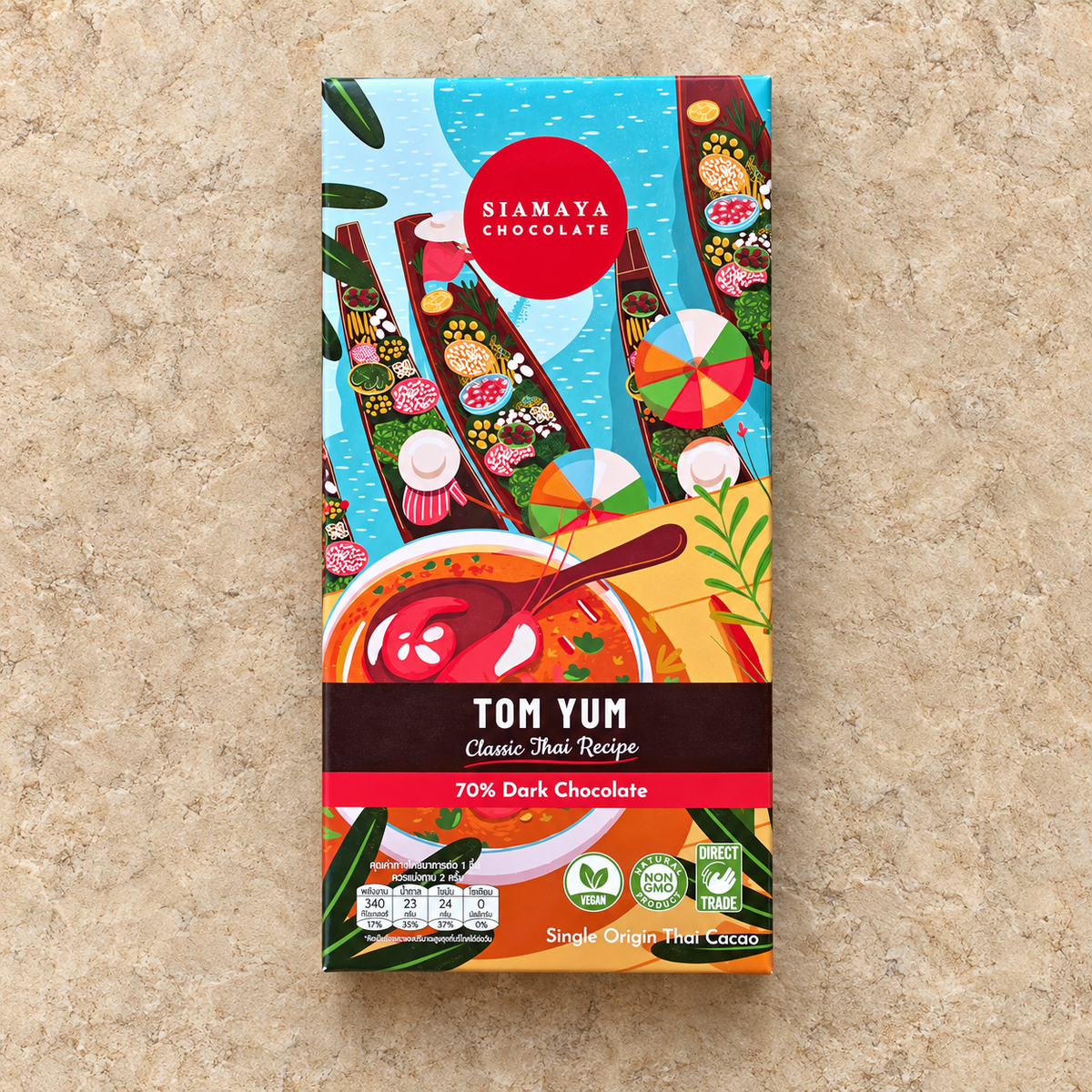 Siamaya Tom Yum Dark Chocolate Bar