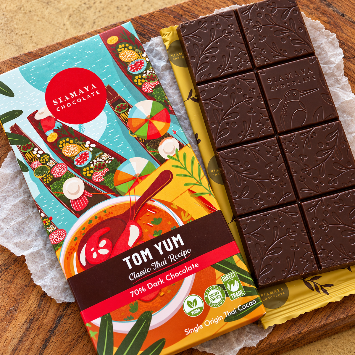 Siamaya Tom Yum Dark Chocolate Bar
